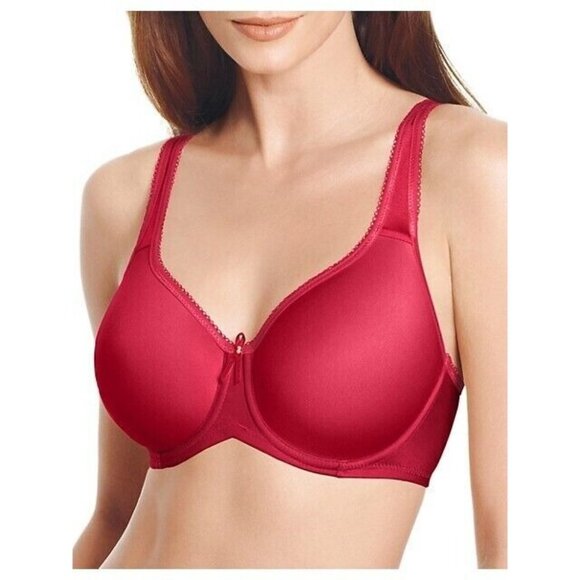 Wacoal Contour Bra Women's Size 38d Red Adjustable Straps Padded - Picture 2 of 9